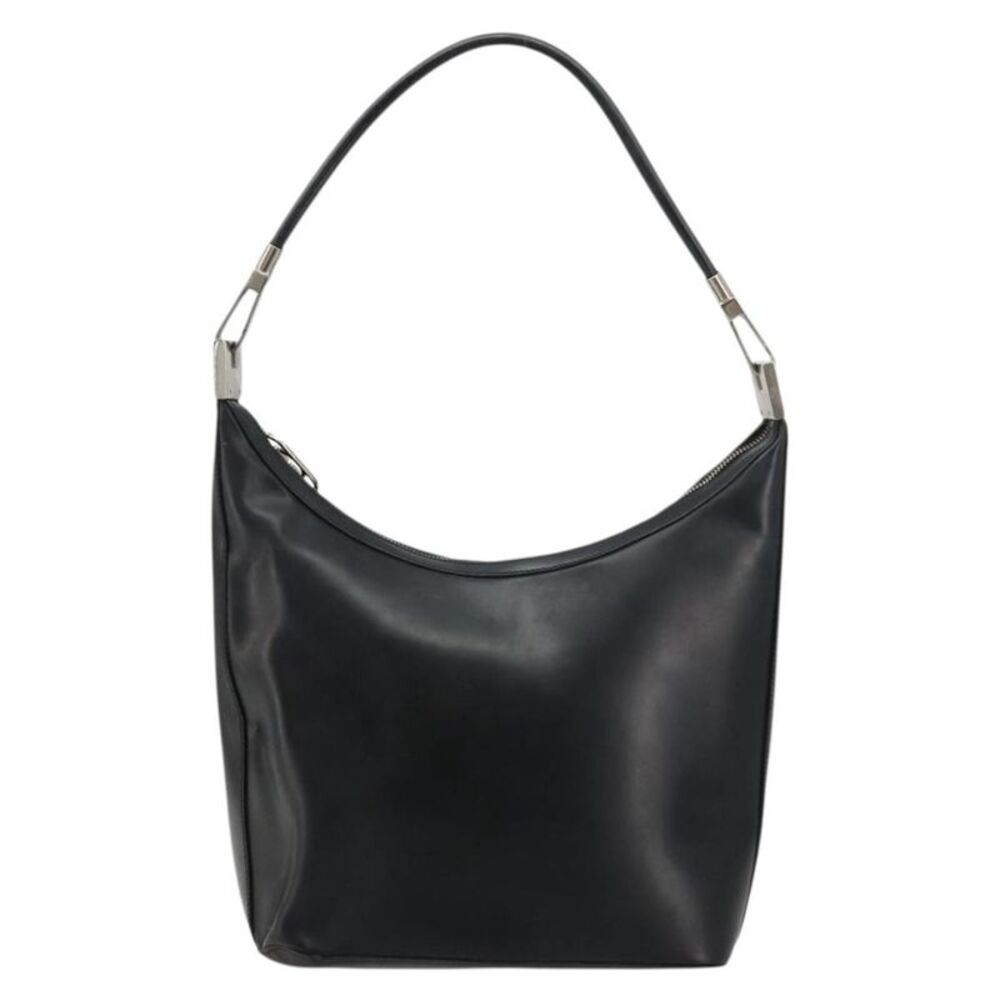 Gucci Zip Hobo Leather Black Leather Handbag